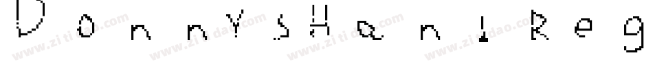 DonnysHand Regular字体转换